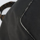 FENDI Hand Bag Nylon Black Silver Auth 160704-16