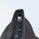 FENDI Hand Bag Nylon Black Silver Auth 160704-10