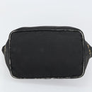 FENDI Hand Bag Nylon Black Silver Auth 160704-5