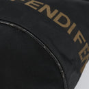 FENDI Tote Bag Black Silver Auth 160705-9