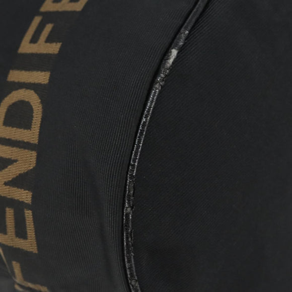 FENDI Tote Bag Black Silver Auth 160705