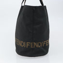 FENDI Tote Bag Black Silver Auth 160705-3