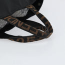 FENDI Tote Bag Black Silver Auth 160705-7