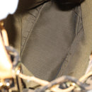 FENDI Zucca Canvas Hand Bag 2way Black Brown Auth 160706V-10