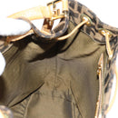 FENDI Zucca Canvas Hand Bag 2way Black Brown Auth 160706V-23