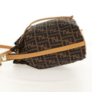 FENDI Zucca Canvas Hand Bag 2way Black Brown Auth 160706V-3