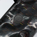 FENDI Hand Bag Enamel Black Auth 160708-18