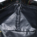 FENDI Hand Bag Enamel Black Auth 160708-21