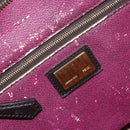 FENDI Zucca Canvas Tote Bag PVC Black Brown Auth 160709-17