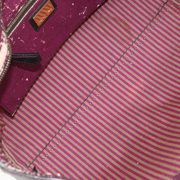 FENDI Zucca Canvas Tote Bag PVC Black Brown Auth 160709