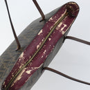 FENDI Zucca Canvas Tote Bag PVC Black Brown Auth 160709-6