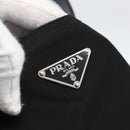 PRADA Tote Bag Nylon Black Silver Auth 160710-14