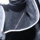 PRADA Tote Bag Nylon Black Silver Auth 160710-20