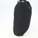 PRADA Tote Bag Nylon Black Silver Auth 160710-5