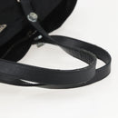 PRADA Tote Bag Nylon Black Silver Auth 160710-7