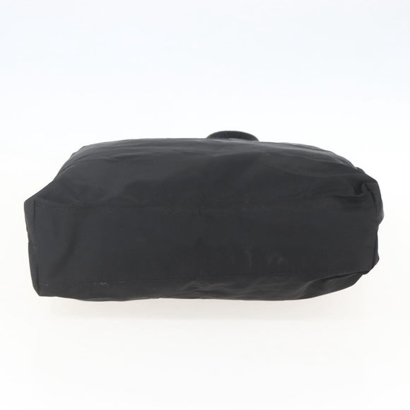 PRADA Tragetasche Nylon Schwarz Silber Original 160710