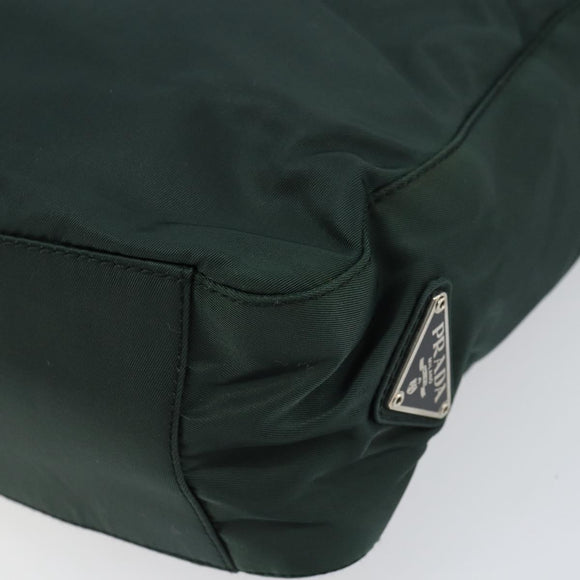 PRADA Tote Bag Nylon Khaki Auth 160711