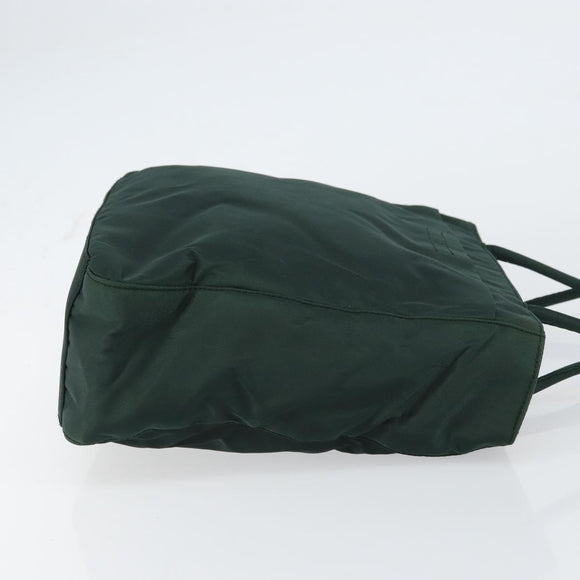 PRADA Tote Bag Nylon Khaki Auth 160711
