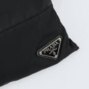 PRADA Shoulder Bag Nylon Black Silver Auth 160712-18