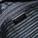 PRADA Shoulder Bag Nylon Black Silver Auth 160712-20