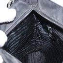PRADA Shoulder Bag Nylon Black Silver Auth 160712-22