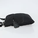 PRADA Shoulder Bag Nylon Black Silver Auth 160712-4