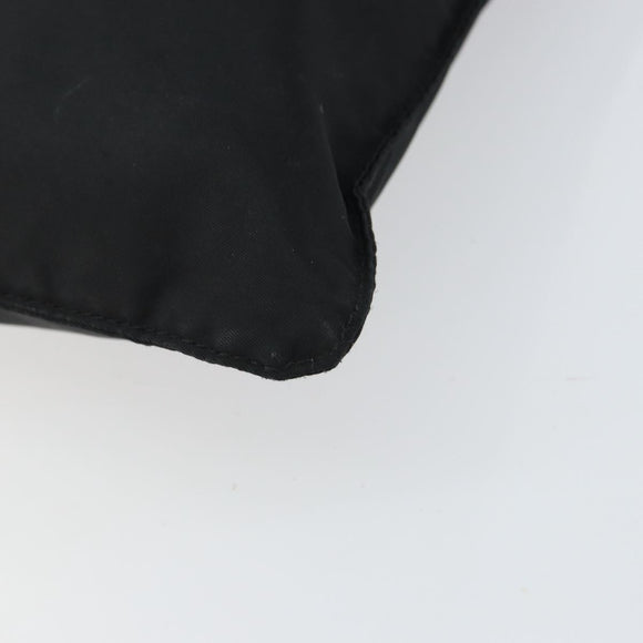 PRADA Shoulder Bag Nylon Black Silver Auth 160714