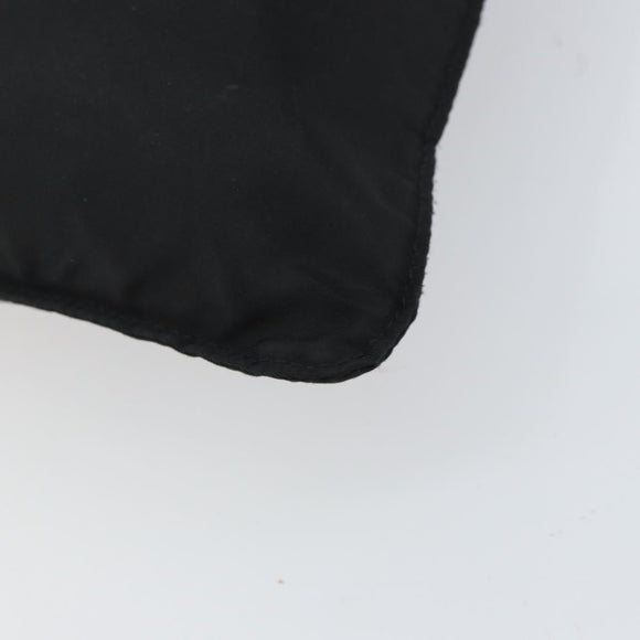 PRADA Shoulder Bag Nylon Black Silver Auth 160714