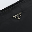PRADA Shoulder Bag Nylon Black Silver Auth 160714-17