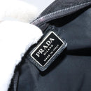 PRADA Shoulder Bag Nylon Black Silver Auth 160714-18