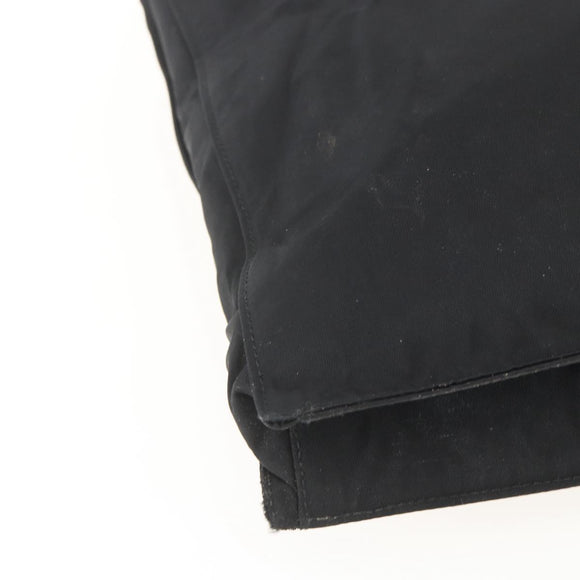 PRADA Tote Bag Nylon Black Silver Auth 160715