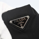 PRADA Tote Bag Nylon Black Silver Auth 160715-14