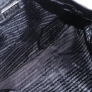 PRADA Tote Bag Nylon Black Silver Auth 160715-19