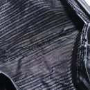 PRADA Tote Bag Nylon Black Silver Auth 160715-20