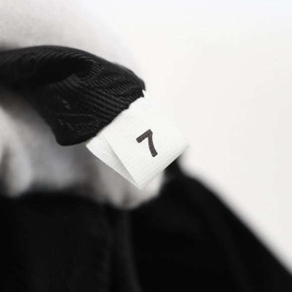 PRADA Tote Bag Nylon Black Silver Auth 160715