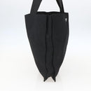 PRADA Tote Bag Nylon Black Silver Auth 160715-4