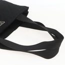 PRADA Tote Bag Nylon Black Silver Auth 160715-7