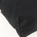 PRADA Tote Bag Nylon Black Silver Auth 160717-14