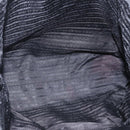 PRADA Tote Bag Nylon Black Silver Auth 160717-17