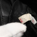 PRADA Tote Bag Nylon Black Silver Auth 160717-21