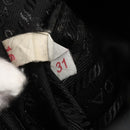 PRADA Tote Bag Nylon Black Silver Auth 160717-22