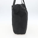 PRADA Tote Bag Nylon Black Silver Auth 160717-3