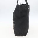 PRADA Tote Bag Nylon Black Silver Auth 160717-4