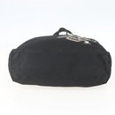 PRADA Tote Bag Nylon Black Silver Auth 160717-9