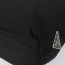 PRADA Shoulder Bag Nylon Black Silver Auth 160718-12