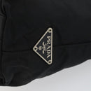 PRADA Shoulder Bag Nylon Black Silver Auth 160718-14