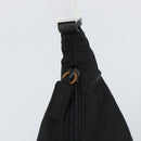 PRADA Shoulder Bag Nylon Black Silver Auth 160718-15