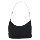 PRADA Shoulder Bag Nylon Black Silver Auth 160718-2