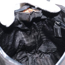 PRADA Shoulder Bag Nylon Black Silver Auth 160718-20