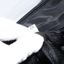 PRADA Shoulder Bag Nylon Black Silver Auth 160718-23
